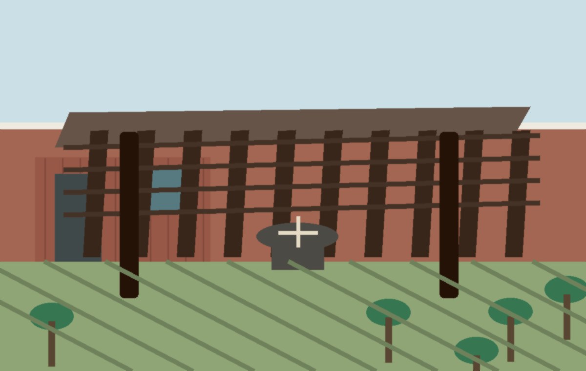 Patio cover post and footing layout on a McKinney concrete patio